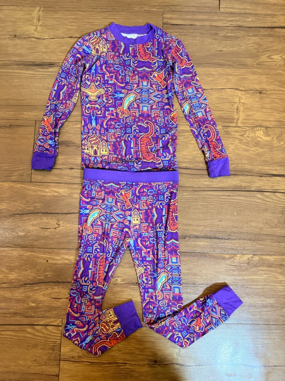 Little Crowns and Capes Bamboo Arabian Nights Aladdin Two Piece Pajama Set 2T